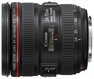 Canon EF 24-70mm f/4L IS USM Uniwersalny standardowy obiektyw doskonale nadaje się do pełnoklatkowych aparatów EOS i większości scen.